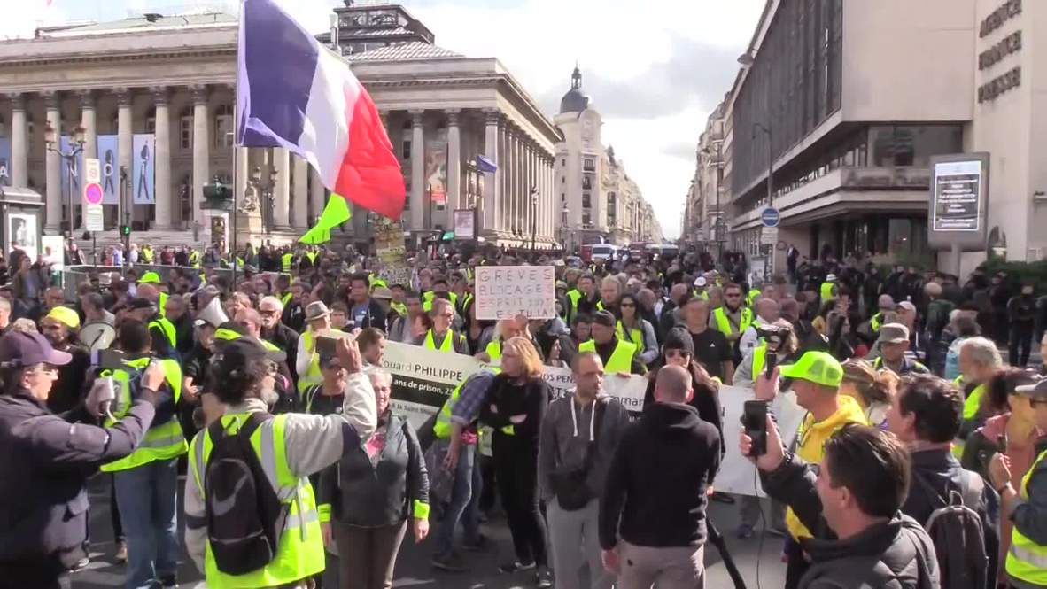 Francia: Miles de personas marchan en París en la 46 semana de protestas de los "chalecos amarillos"