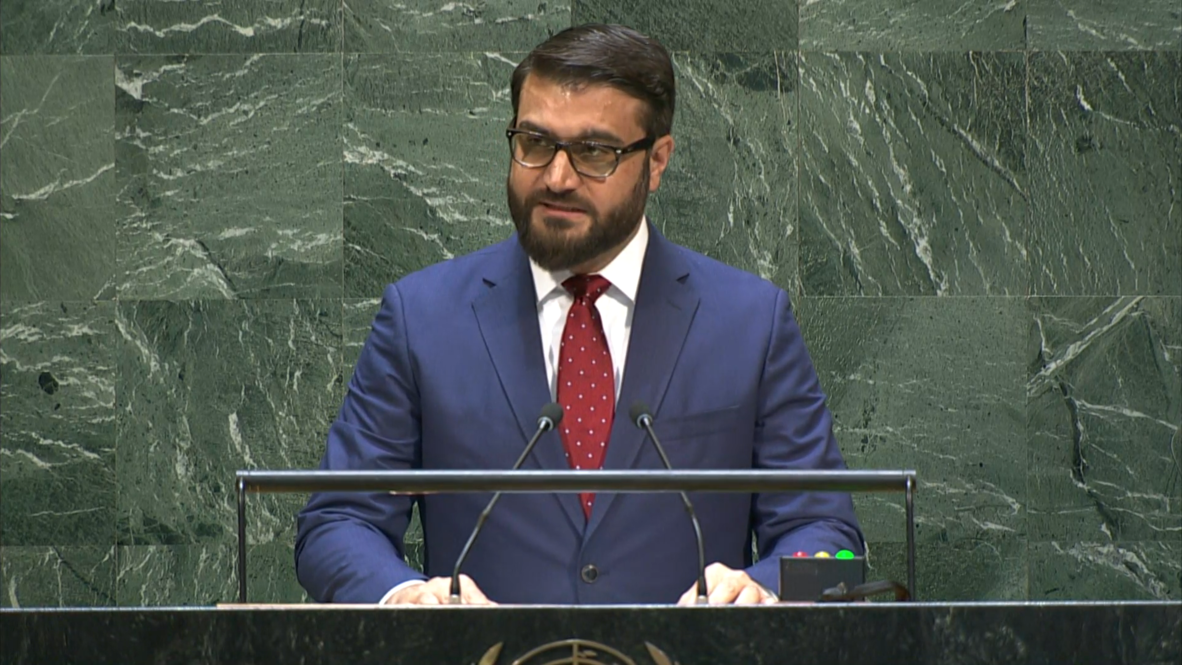 الأمم المتحدة: ممثل أفغانستان أمام الجمعية العامة يقول إن "السلام يبقى أولوية" الحكومة