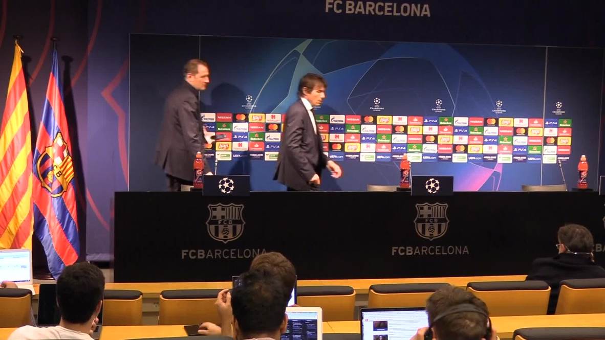 Spain: Inter's Conte bitter at referee Skomina after Barcelona defeat