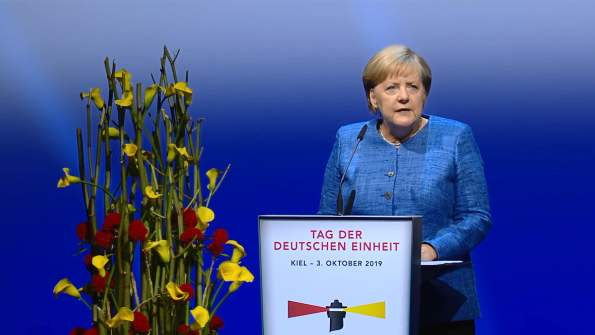 Germany: Reunification is 'ongoing process' says Merkel on Unity Day