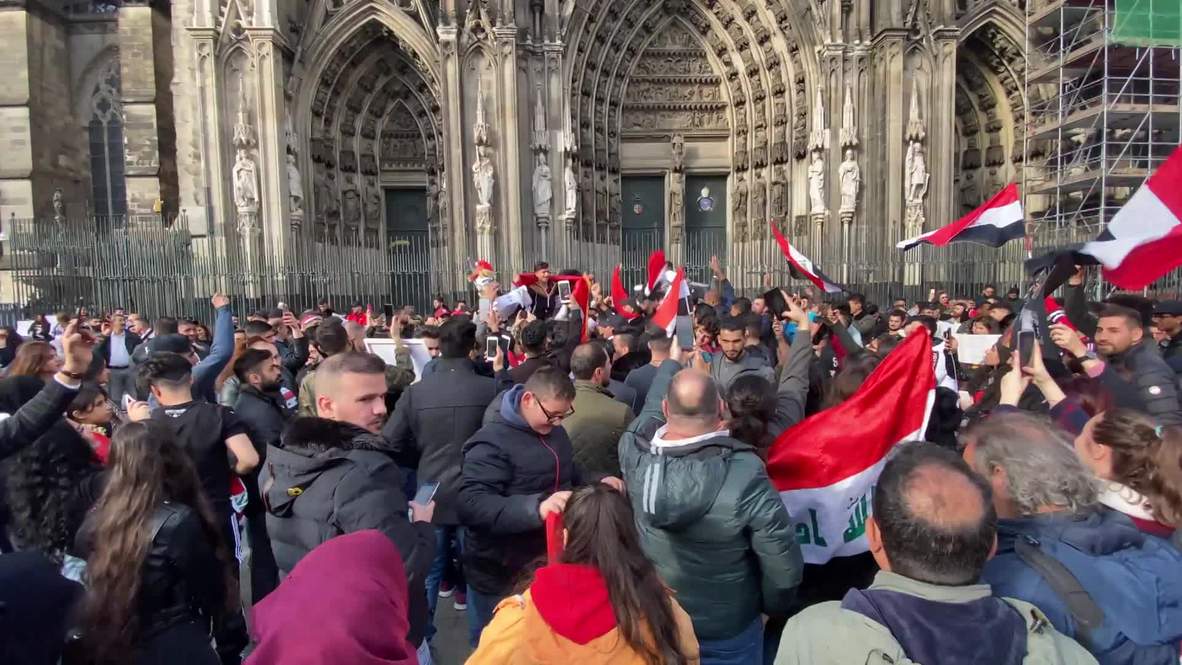 ألمانيا: عراقيون يتظاهرون في كولن دعما للاحتجاجات ضد الحكومة
