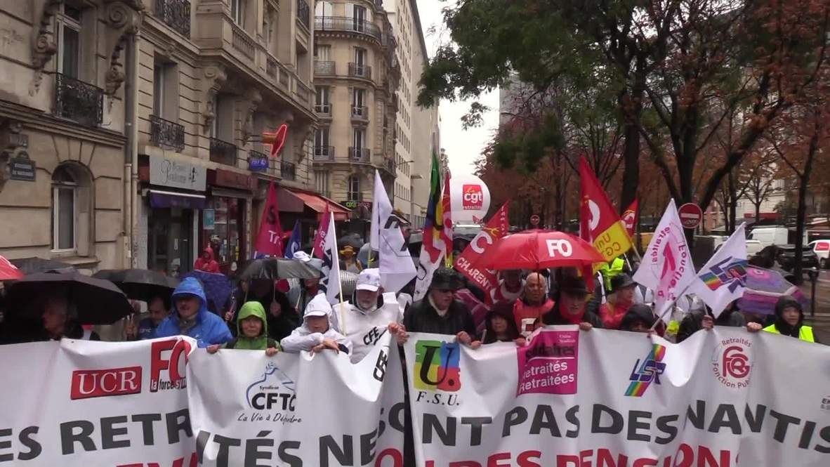 Francia: Jubilados y sindicatos continúan las protestas contra las reformas de las pensiones
