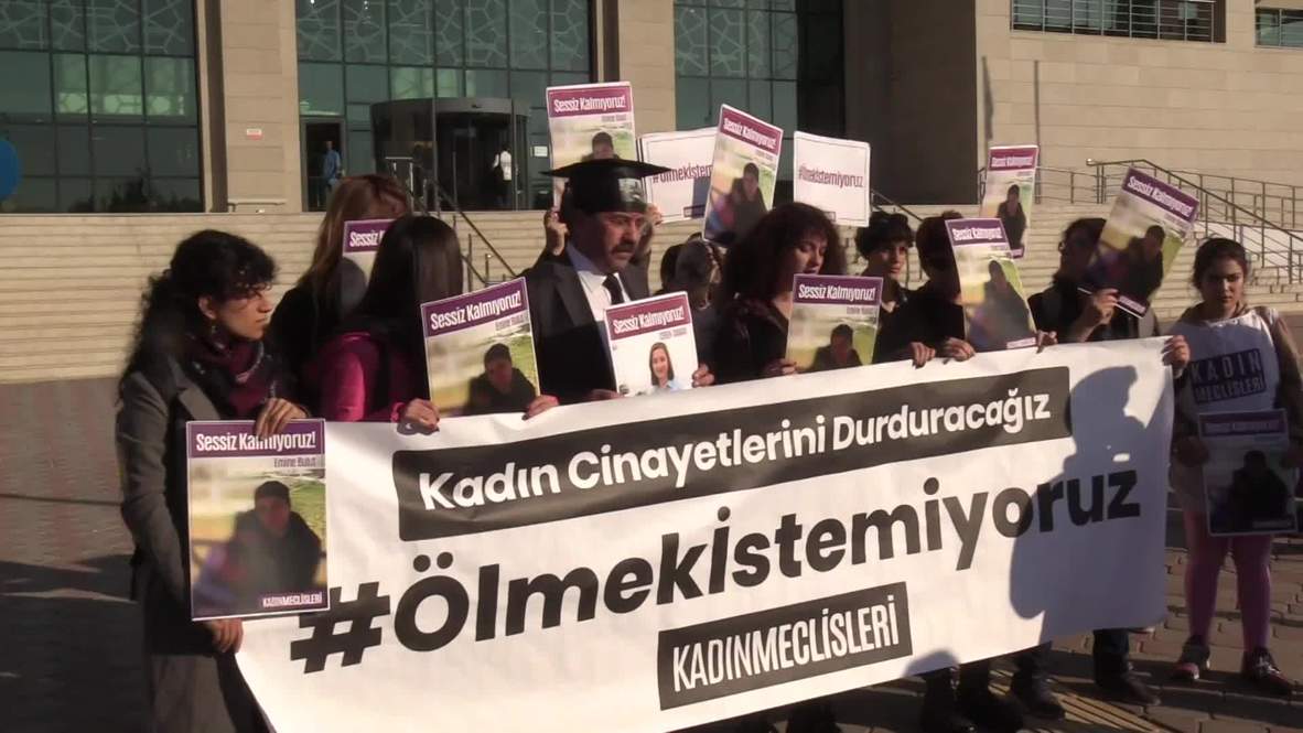 Turkey: Trial of femicide victim 'Mulut' sees protest outside court