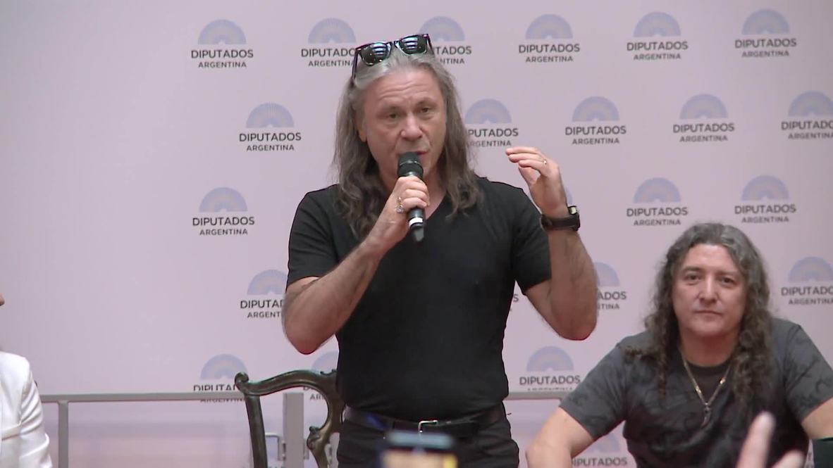 Argentina: Iron Maiden invitados de honor en el Congreso argentino en Buenos Aires