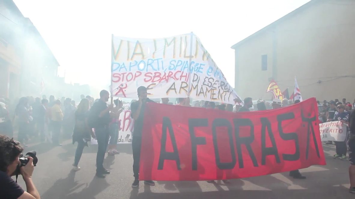 Italy: Hundreds protest NATO's presence in Sardinia