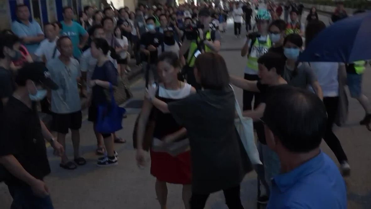 Hong Kong: 'I can't stand Hong Kong like this' - Woman condemns protesters after being attacked