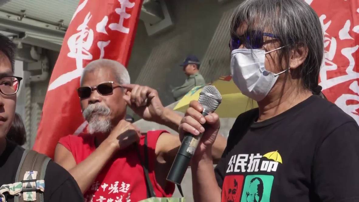 Hong Kong: Protesters rally as Carrie Lam cancels policy address
