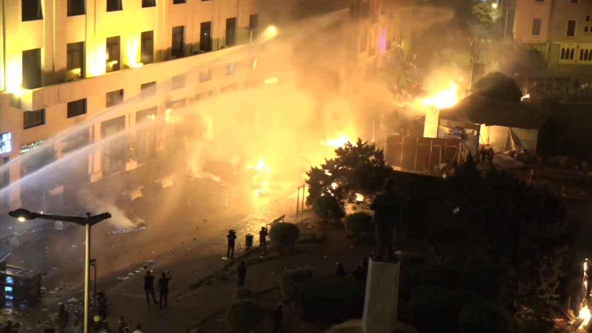 Líbano: Enfrentamientos entre la policía y los manifestantes en Beirut
