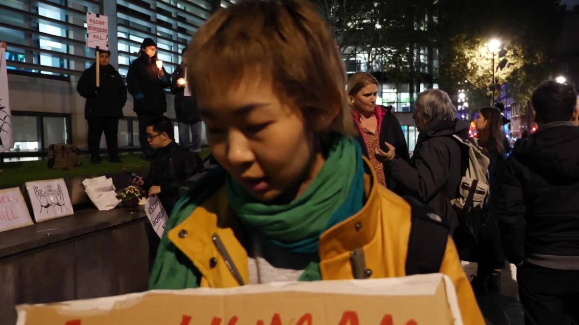 UK: Vigil outside Home Office mourns 39 Chinese nationals found dead