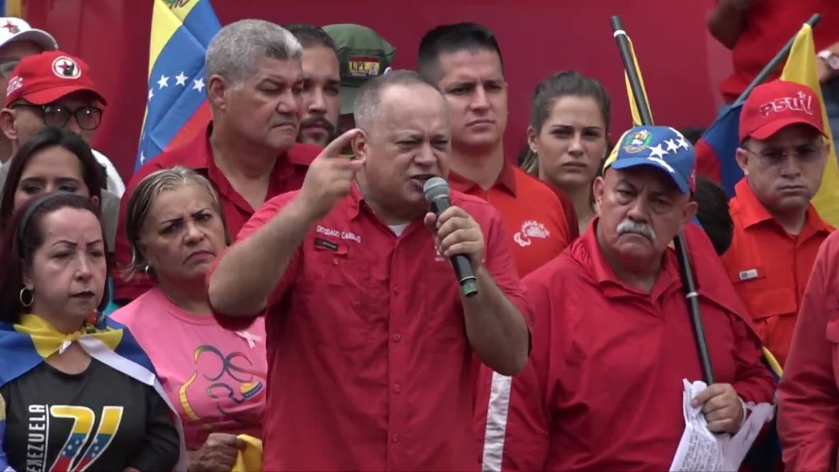 Venezuela: Diosdado Cabello critica a EE.UU. y apoya las protestas en Chile