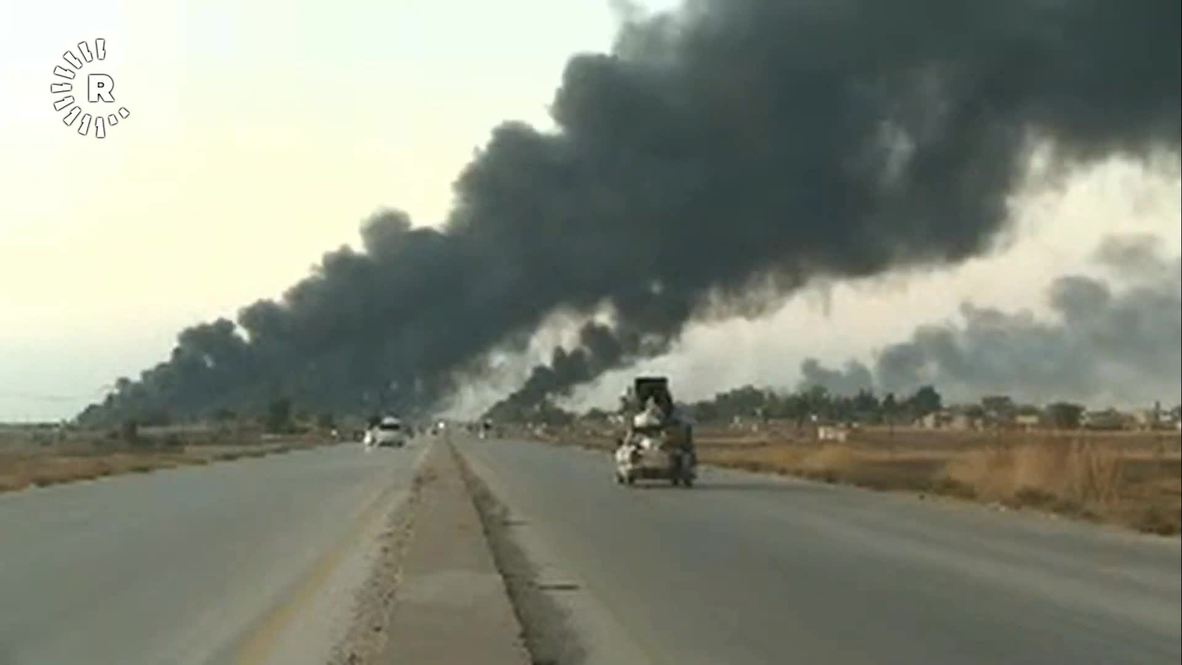 Siria: Nubes de humo se elevan en Tal Tamr tras la ofensiva de las fuerzas apoyadas por Turquía