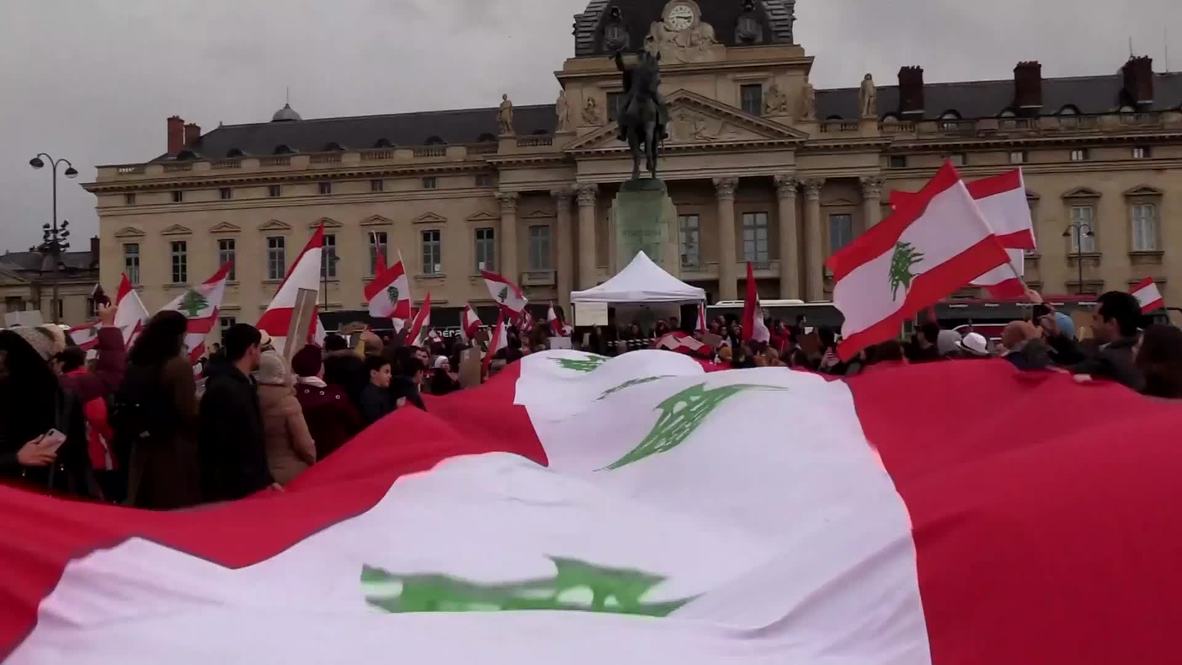 France: Lebanese diaspora rallies in Paris to support 'revolution'