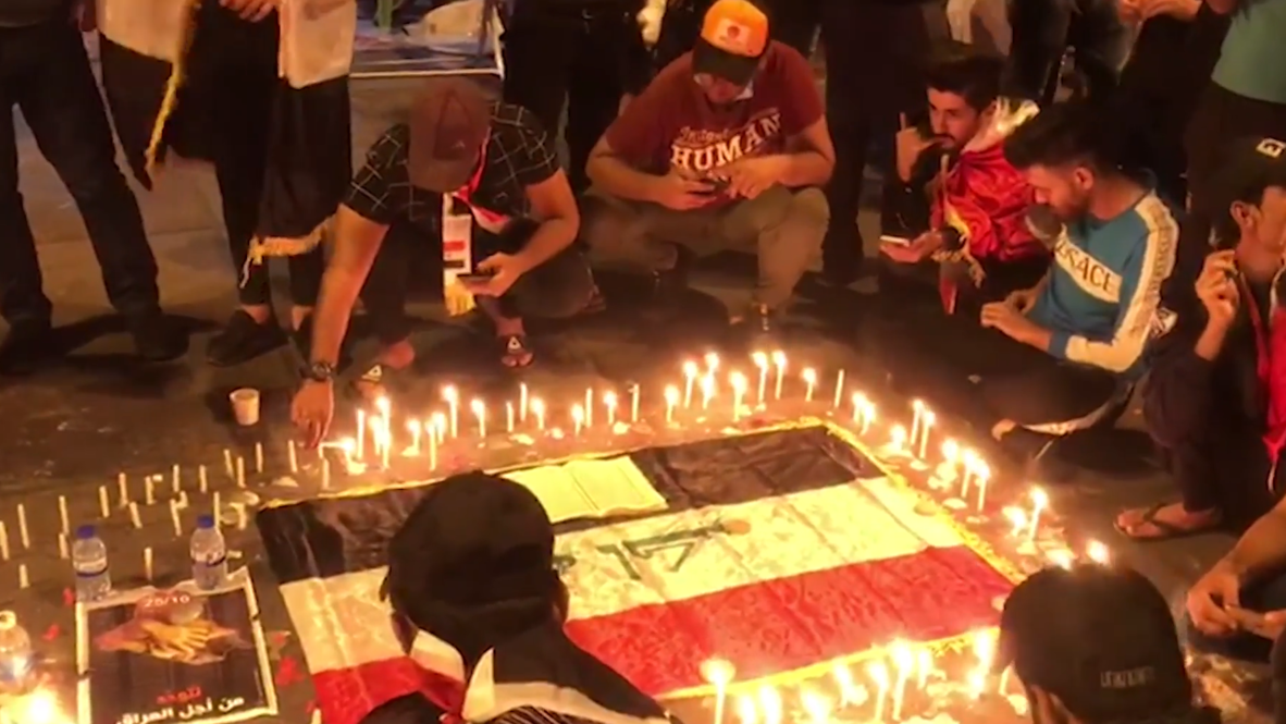 Iraq: Anti-govt demo goes into night with protesters remembering those killed