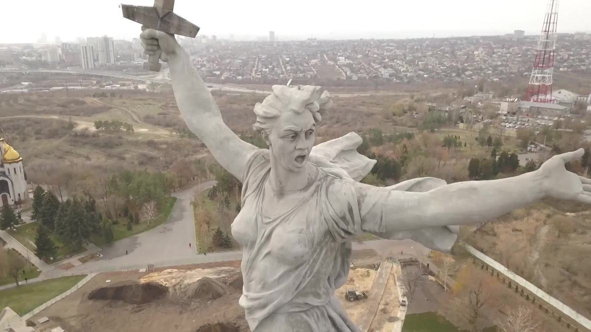 Россия: Во всей красе. Обновленная "Родина-мать" с высоты птичьего полета
