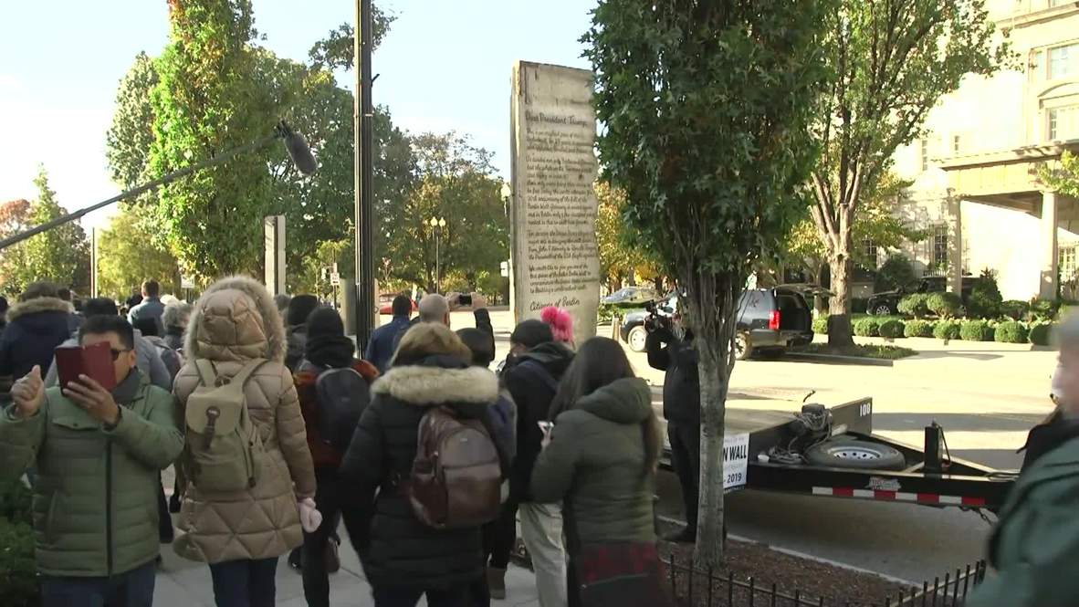 USA: German activists' piece of Berlin Wall gift reportedly rejected in DC