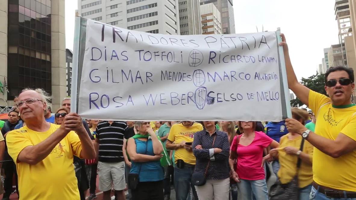 Brasil: Miles de personas protestan en Sao Paulo por la salida de Lula de prisión