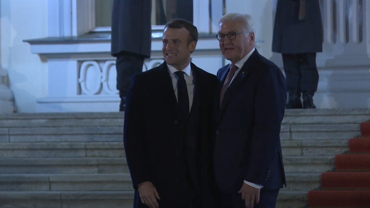 Germany: Steinmeier receives Macron at Bellevue Palace
