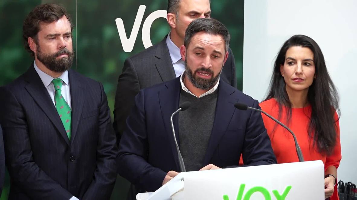 España: Líder del partido de extrema derecha Vox descarta una coalición con el PSOE
