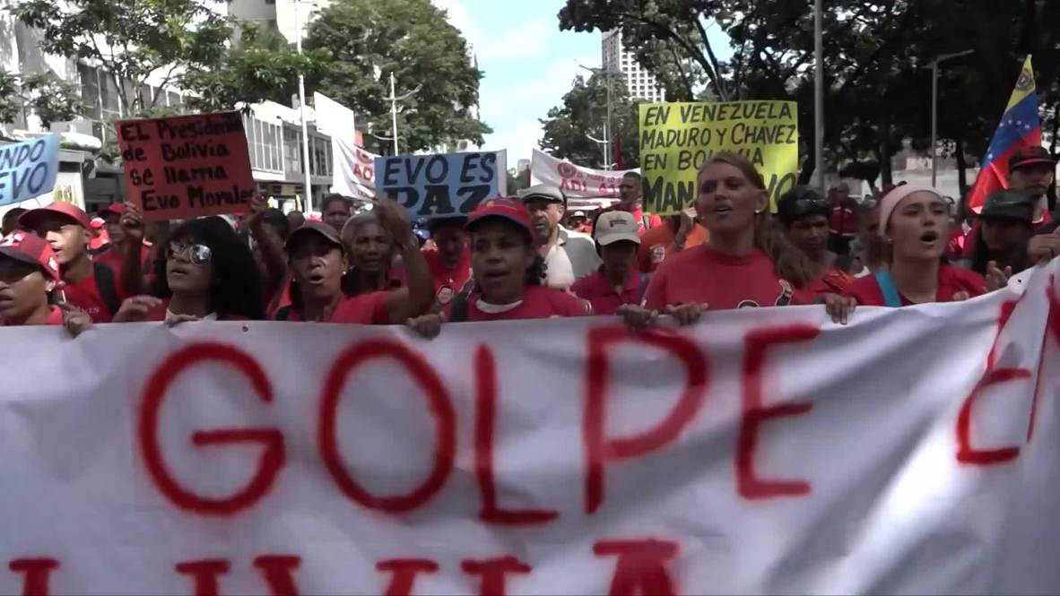 Venezuela: Maduro rejects 'unconstitutional' Bolivia’s interim president at pro-Morales rally