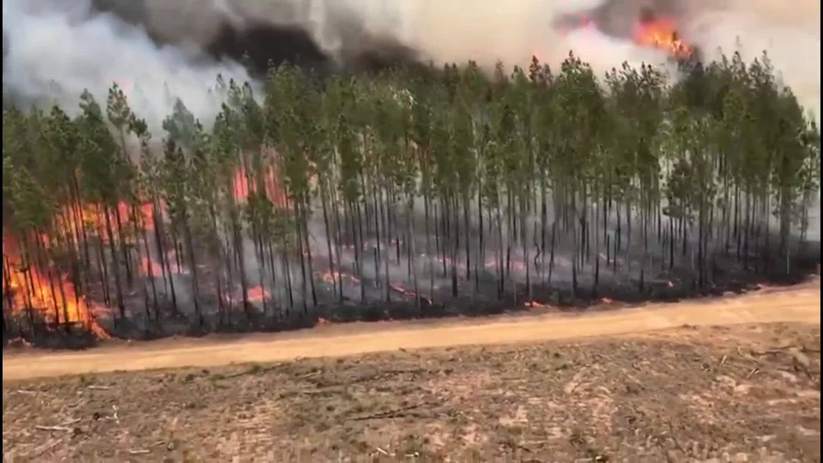 Australia: Wildfire rages on in Richmond Valley