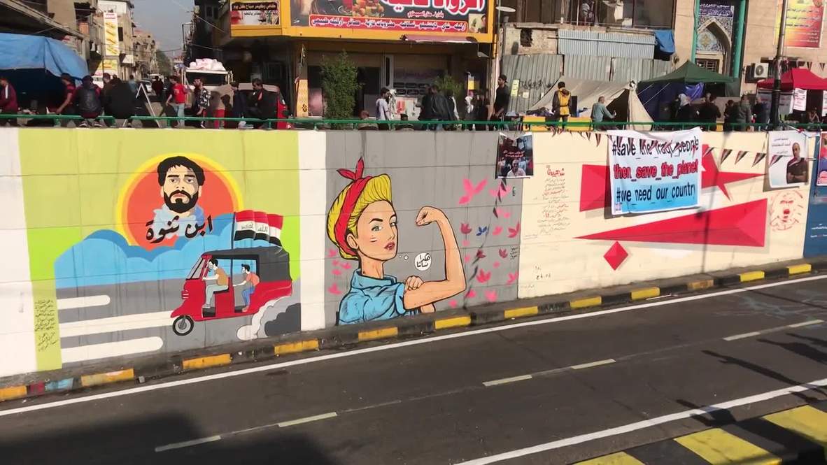 Iraq: Image of slain activist Safaa al-Saray becomes symbol of Iraqi unrest