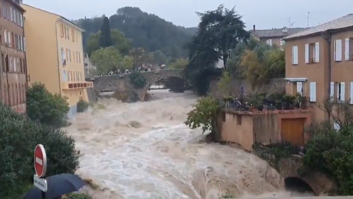 Francia: Dos desaparecidos y cientos de hogares inundados por las lluvias en la Costa Azul