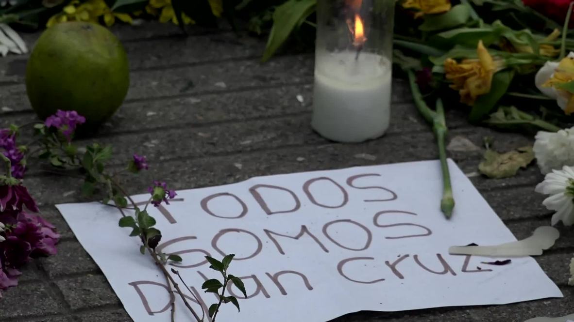 Colombia: Homenajes a Dilan Cruz en Bogotá tras su muerte