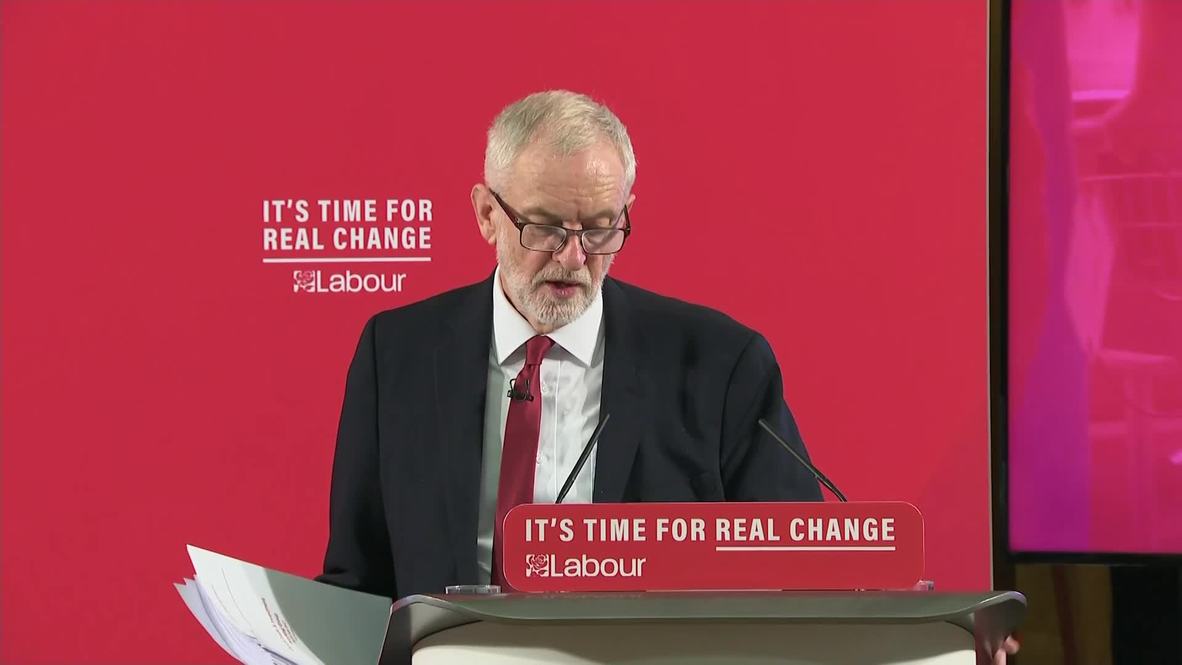 UK: NHS 'up for sale' under Johnson - Corbyn as he reveals US-UK trade talks dossier