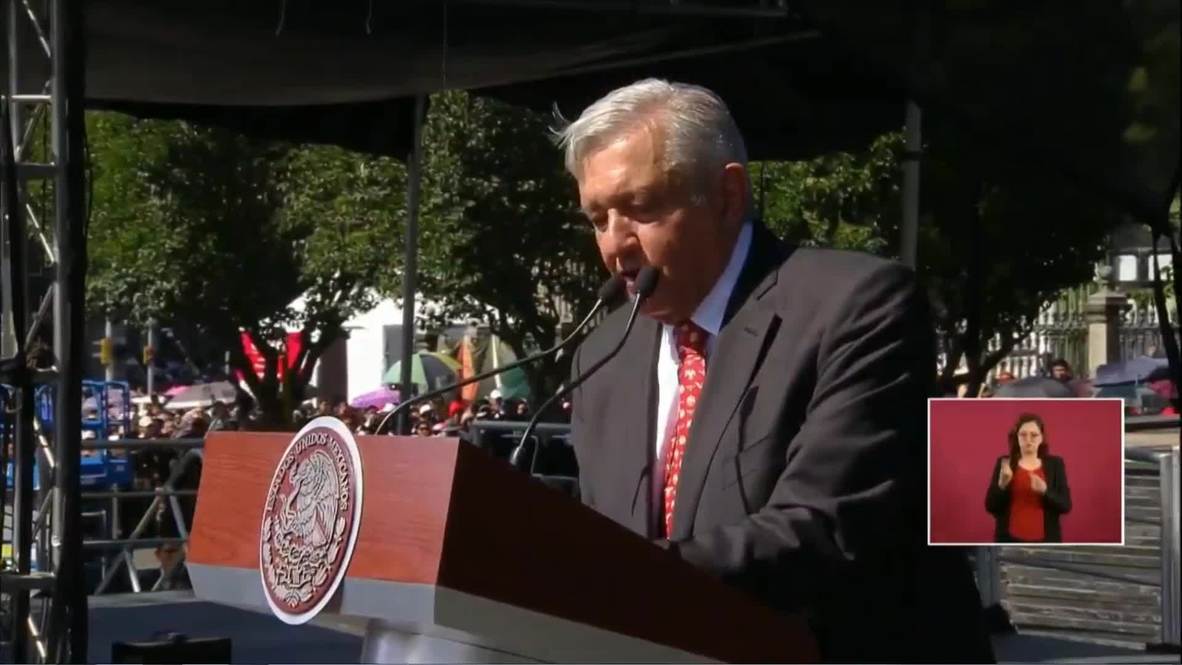Mexico: AMLO celebrates first year in office at Mexico City rally