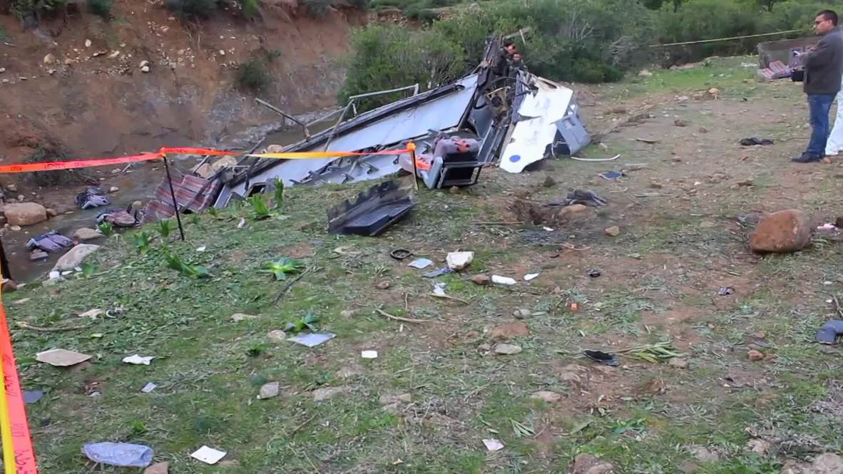 Tunisia: 24 killed after tourist bus plummets off hill