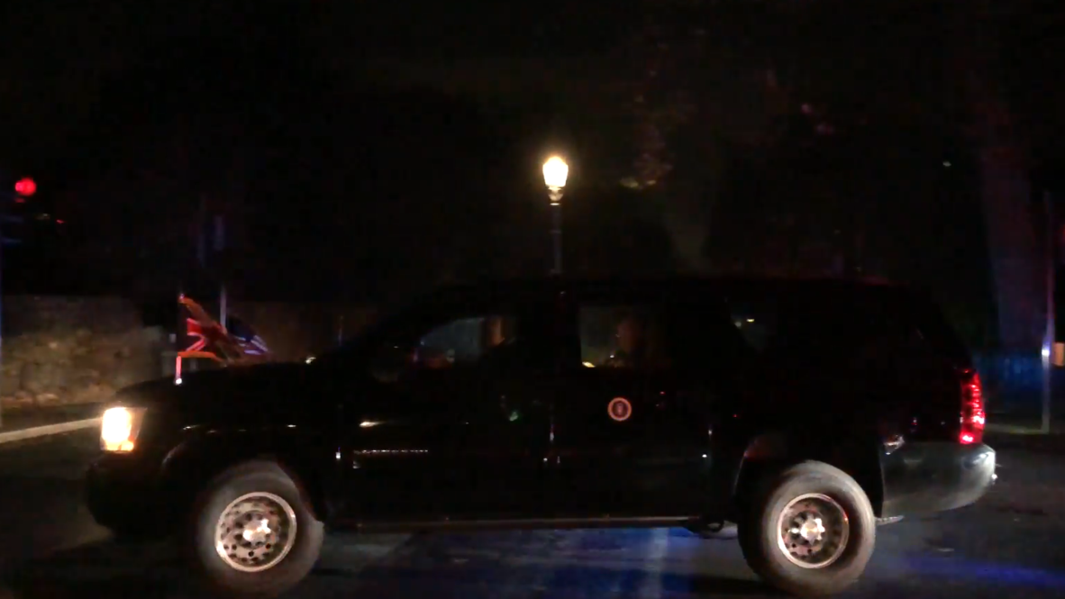 Reino Unido: Trump llega a la residencia del embajador de EE.UU. antes de la cumbre de la OTAN