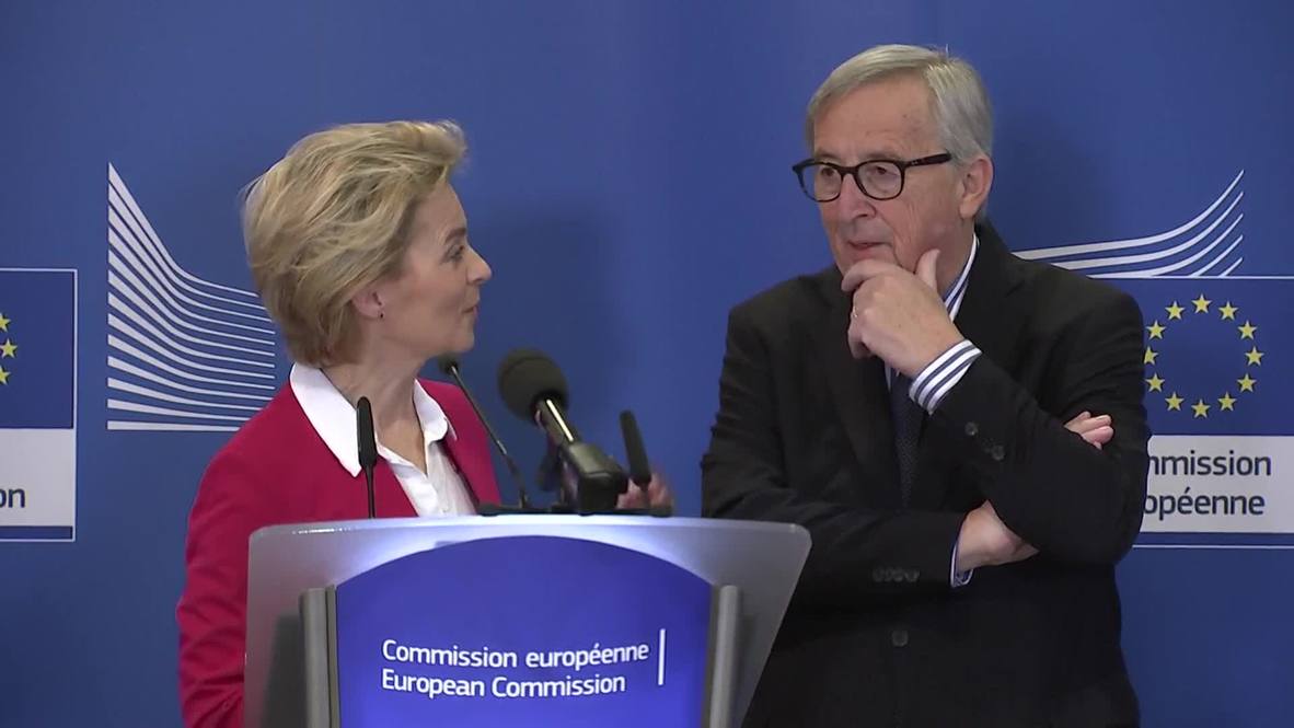Belgium: Juncker recommends 'good eyes' and 'big ears' as von der Leyen takes over EU top job