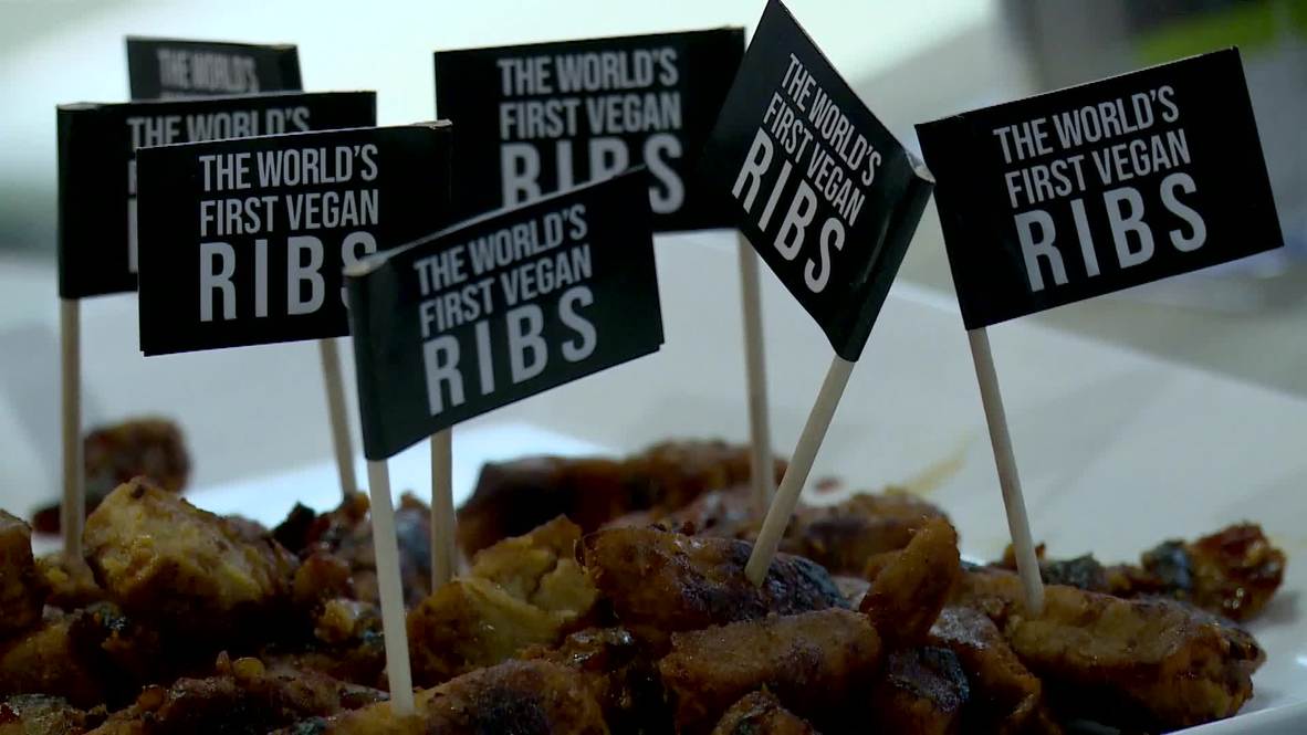Vegan ribs with a difference unveiled at Fi Europe exhibition in Paris