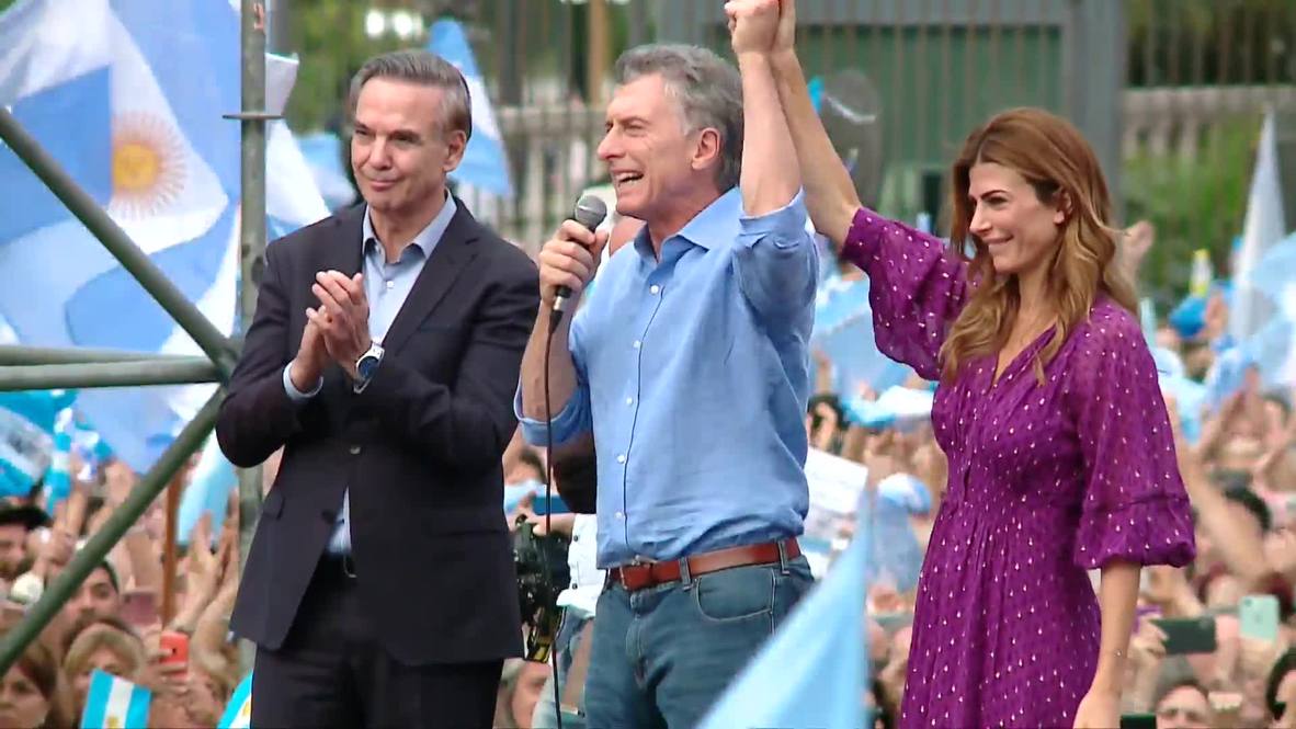 Argentina: Macri se despide de sus seguidores antes de dejar la presidencia