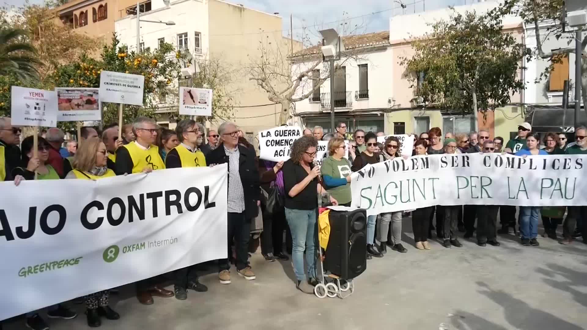 Spain Protests In Sagunto Over Arrival Of Saudi Ship Carrying