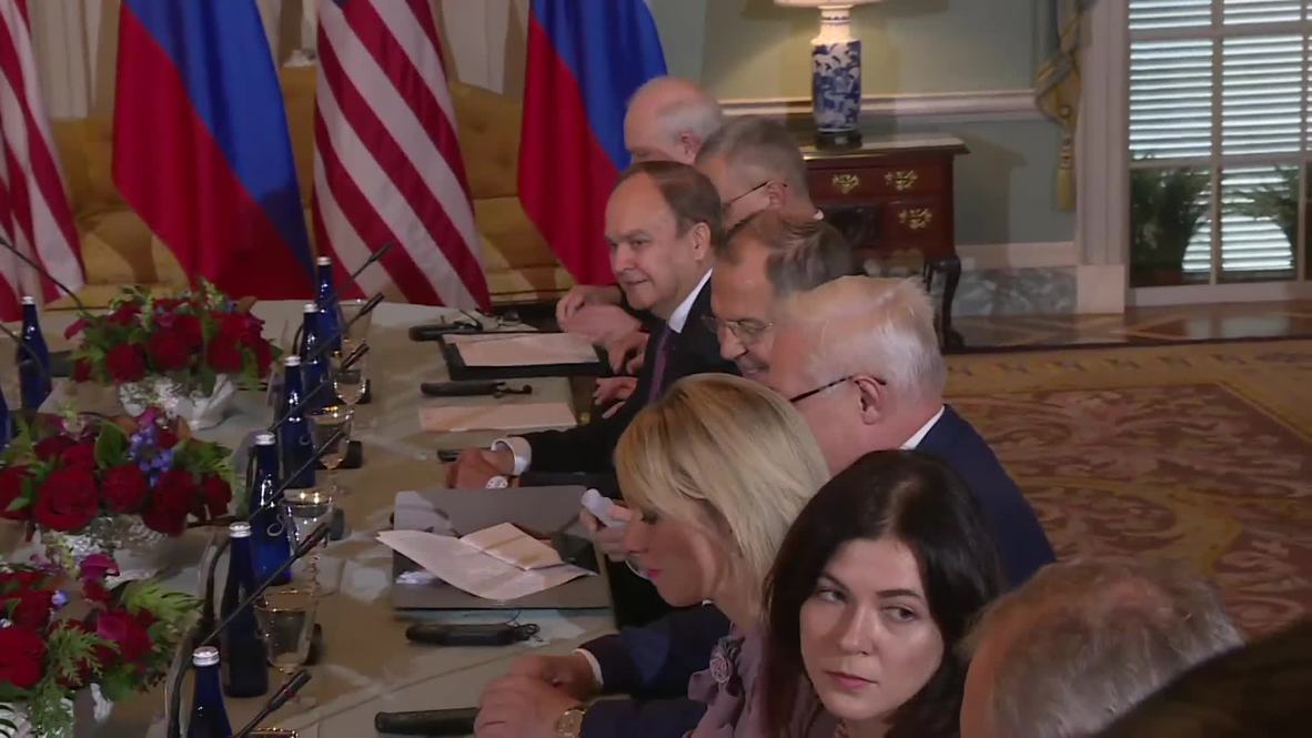 США: В Вашингтоне началась двусторонняя встреча Лаврова и Помпео
