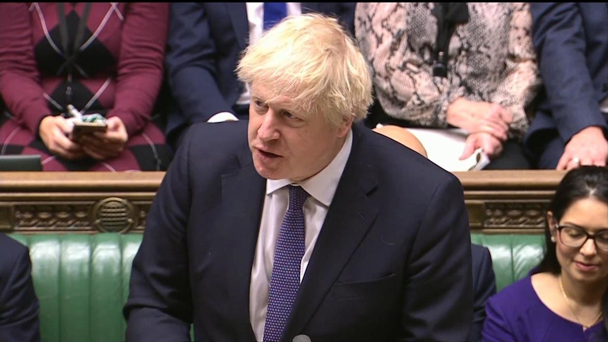 UK: Johnson urges MPs 'to begin the healing' amid withdrawal bill debate