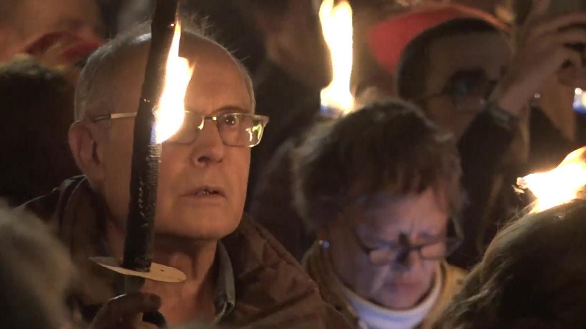 Spain: Catalans flood Barcelona in torchlit independence march