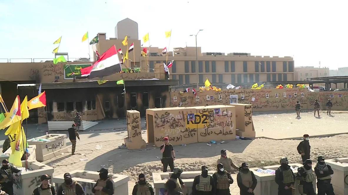 Iraq: Tear gas reported as US embassy protest enters second day