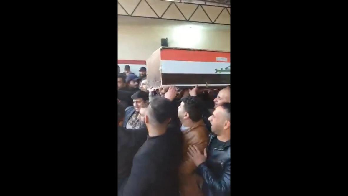 Iraq: Coffin believed to contain Soleimani's body leaves hospital *EXCLUSIVE*