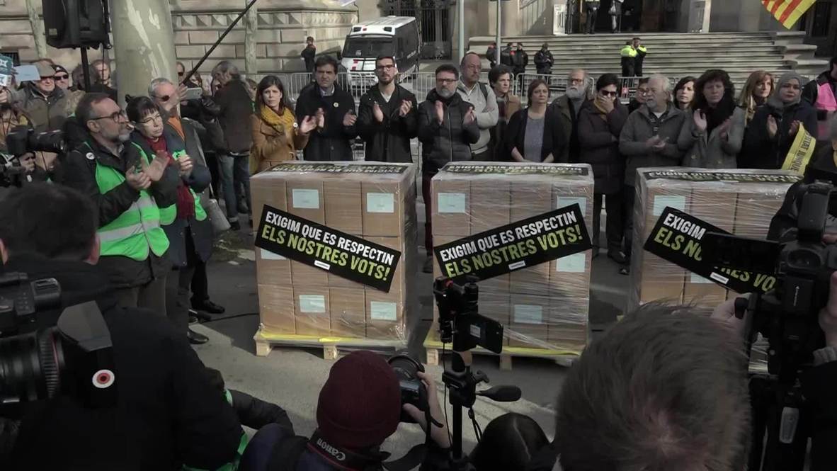 Spain: Protest after European Parliament strips Catalan Junqueras of deputy status