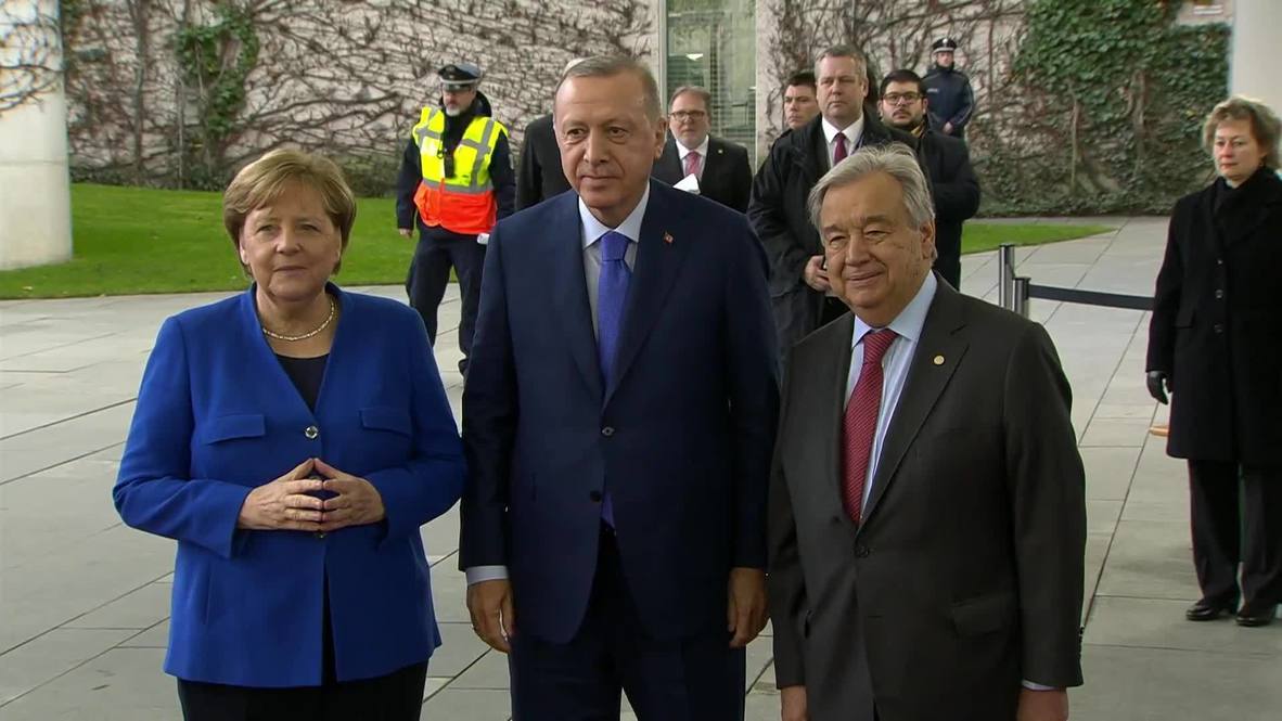 ألمانيا: ميركل وغوتيريش يستقبلان أردوغان قبيل انطلاق مؤتمر برلين بشأن ليبيا