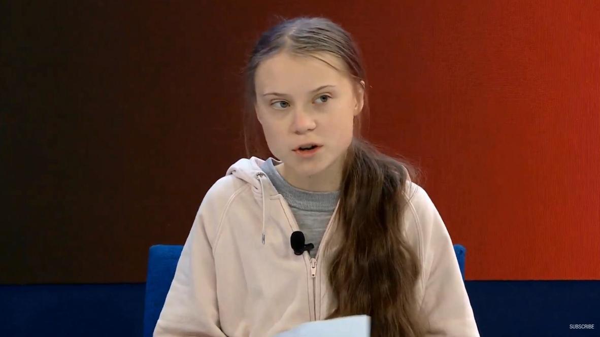 Switzerland: Greta Thunberg swats aside question about 'haters' at Davos climate panel