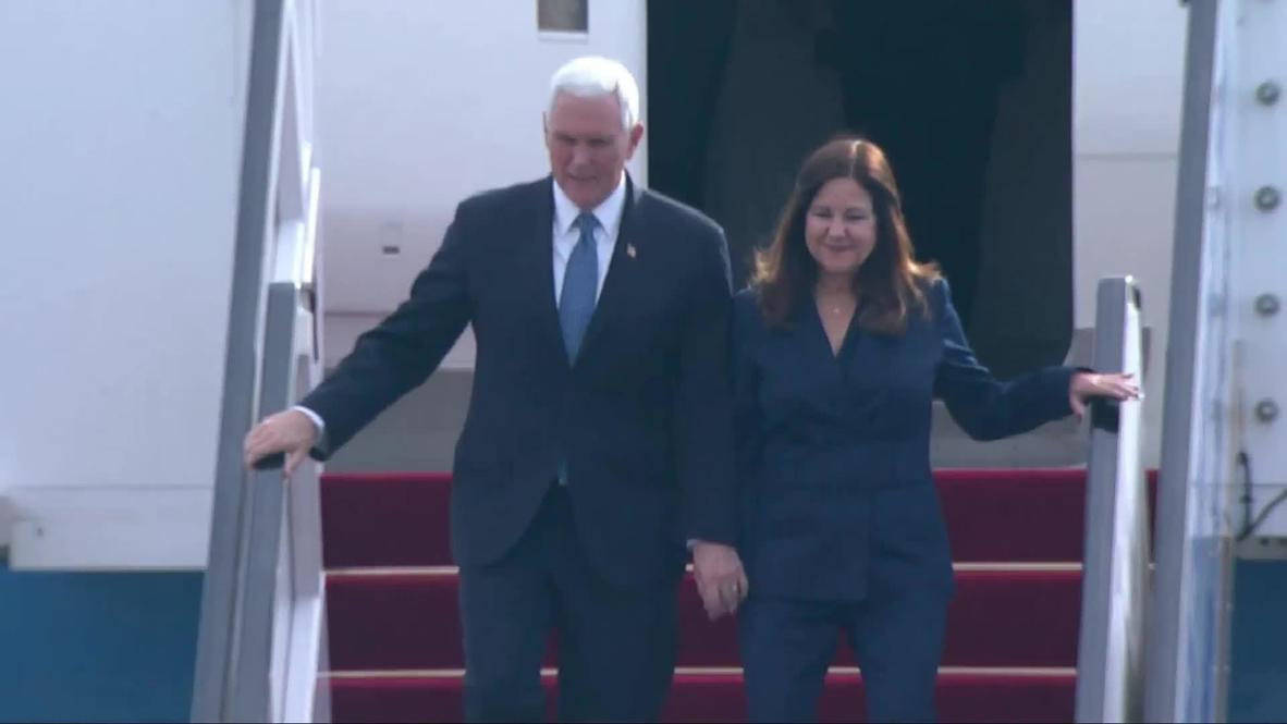 Israel: Pence and Slovakia's Caputova touch down in Tel Aviv ahead of World Holocaust Forum