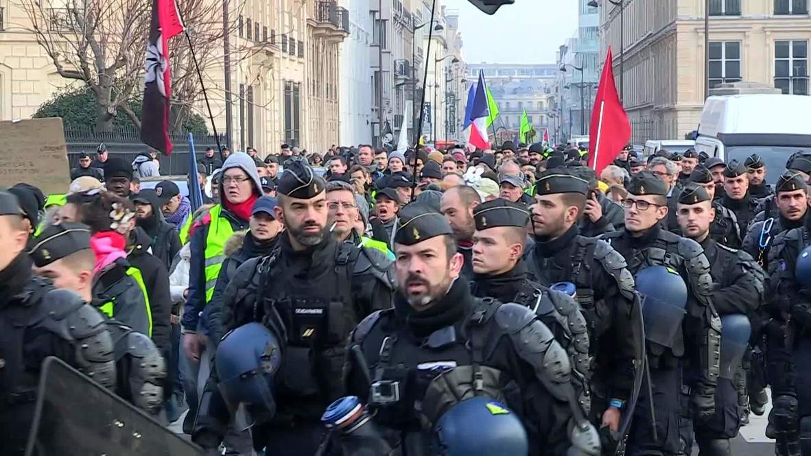 France: Yellow Vests take to the streets of Paris for 63rd straight weekend