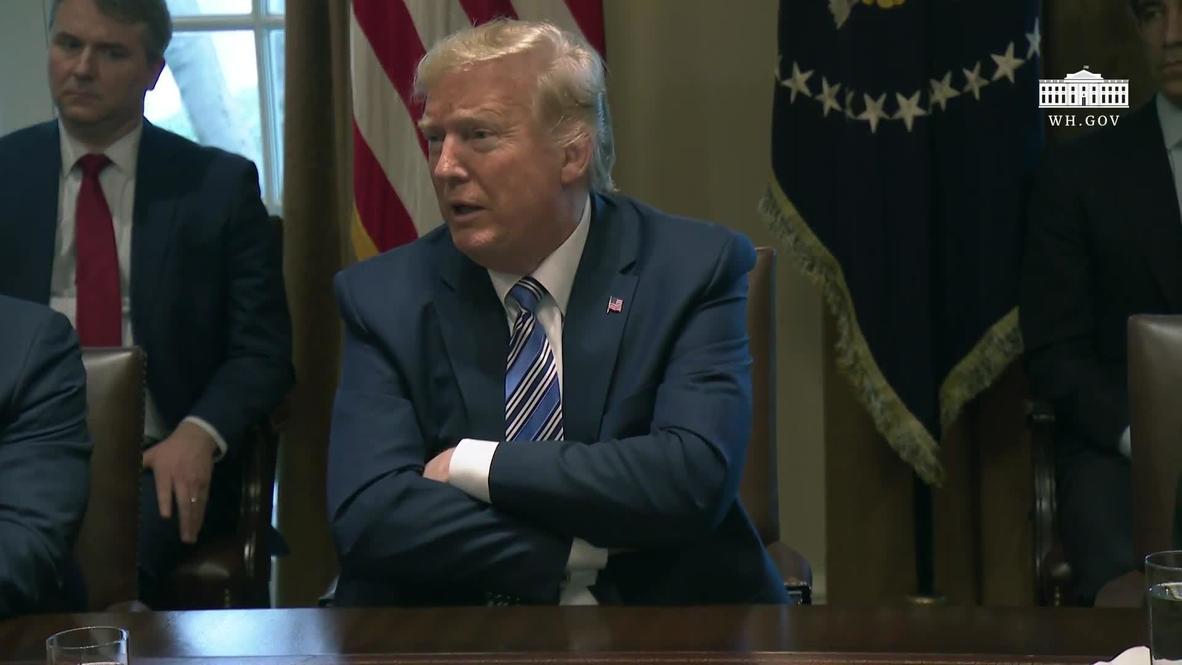 EE.UU.: Trump plantea estímulos económicos para hacer frente al coronavirus con ejecutivos de Wall Street