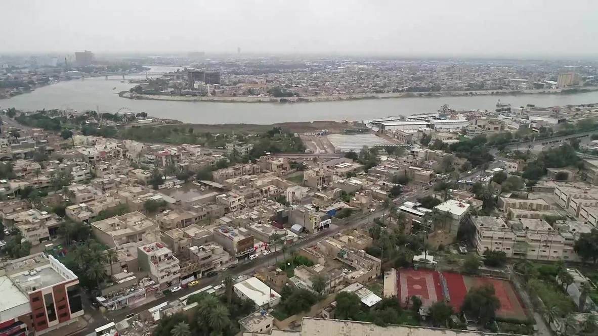 Iraq: Baghdad eerily quiet in aerial footage amid coronavirus lockdown