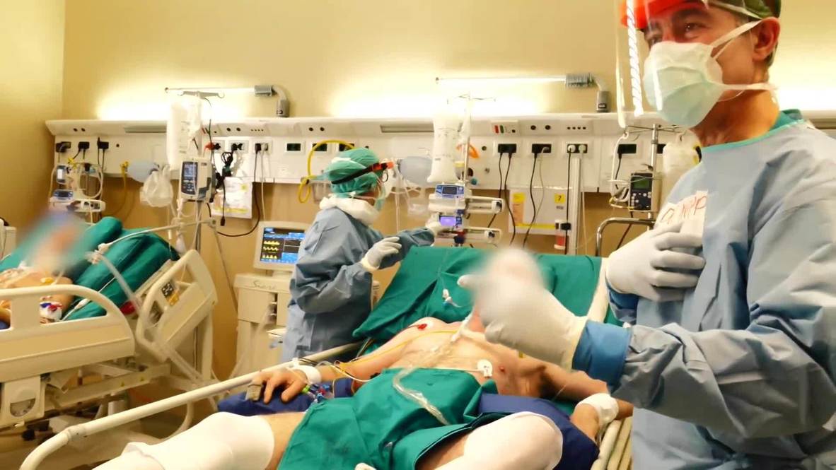 Italy: 'The most dangerous place is outside' - Doctor treating coronavirus patients in Monza *EXCLUSIVE* *WARNING*
