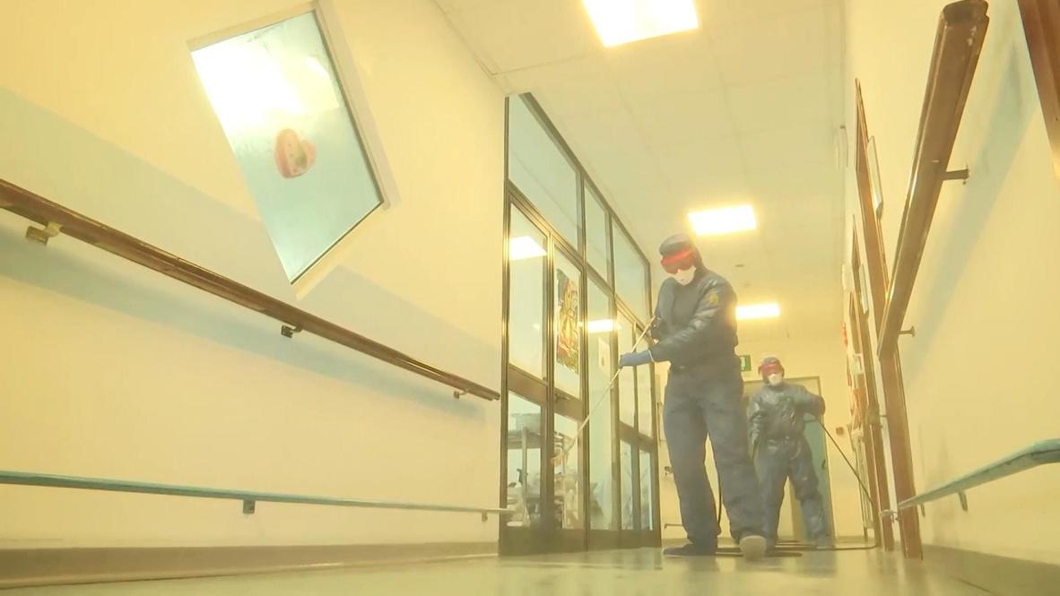 Italy: Russian specialists disinfect nursing home in Bergamo