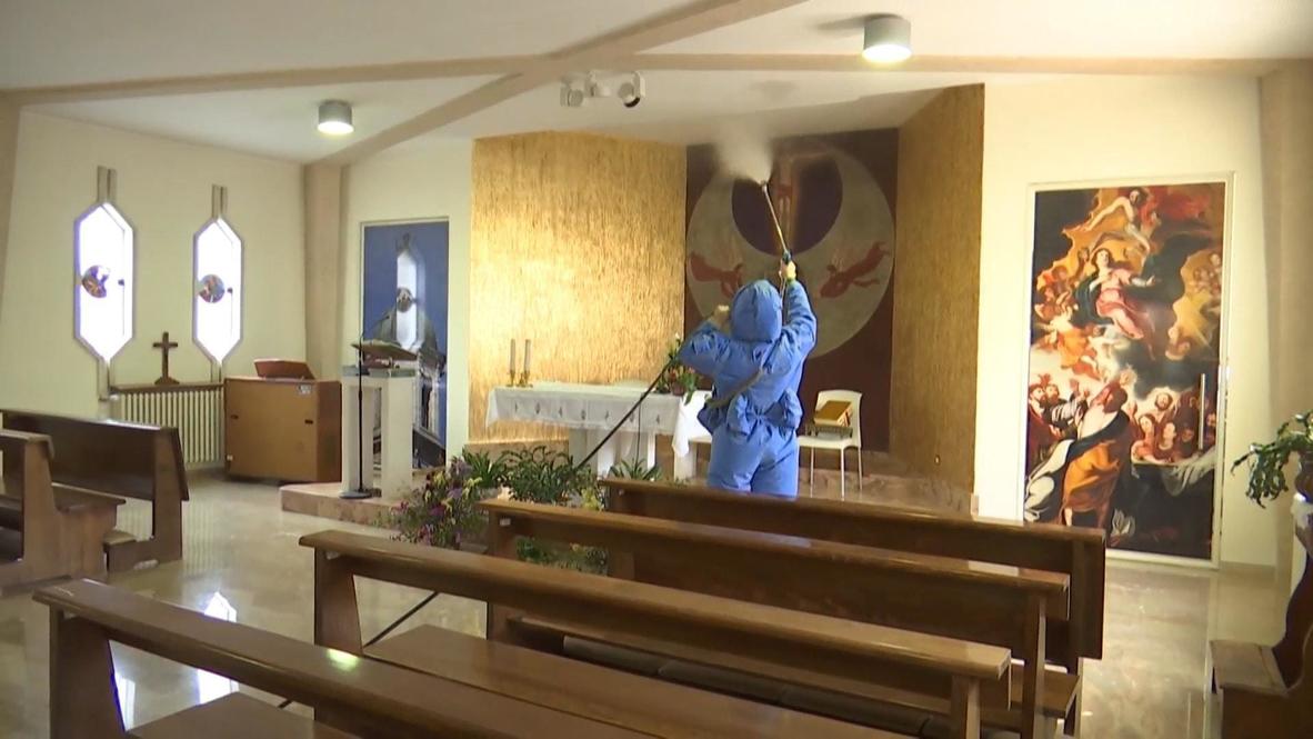 Italy: Russian coronavirus response team disinfects nursing home near Bergamo